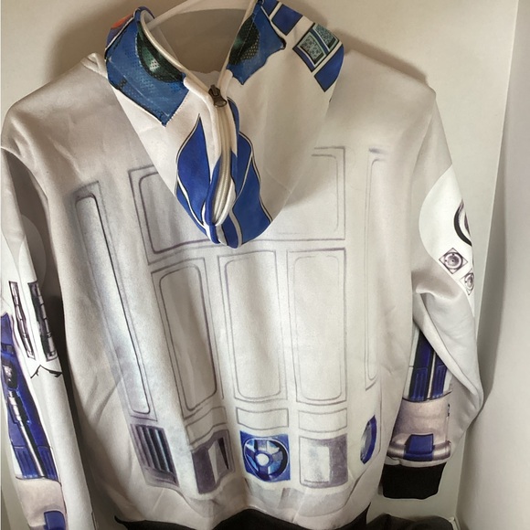 Star Wars R2-D2 Children Jacket in Blue and White Size MD - Picture 3 of 10